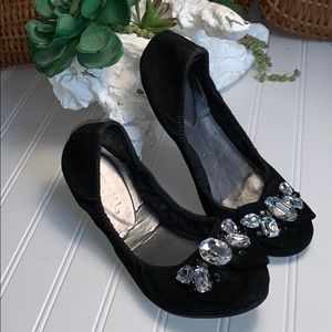 No Call Milly Ballet Flats With Jeweled  Bow